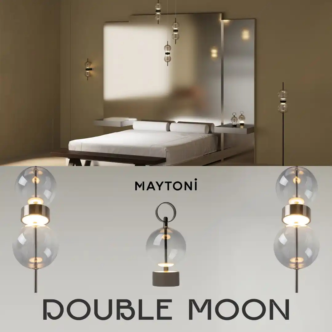 Настенные бра и подвесы Double Moon для современных интерьеров