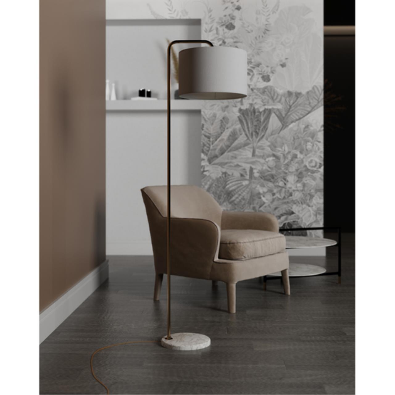 Картинка Торшер Arte Lamp Rupert A5024PN-1PB