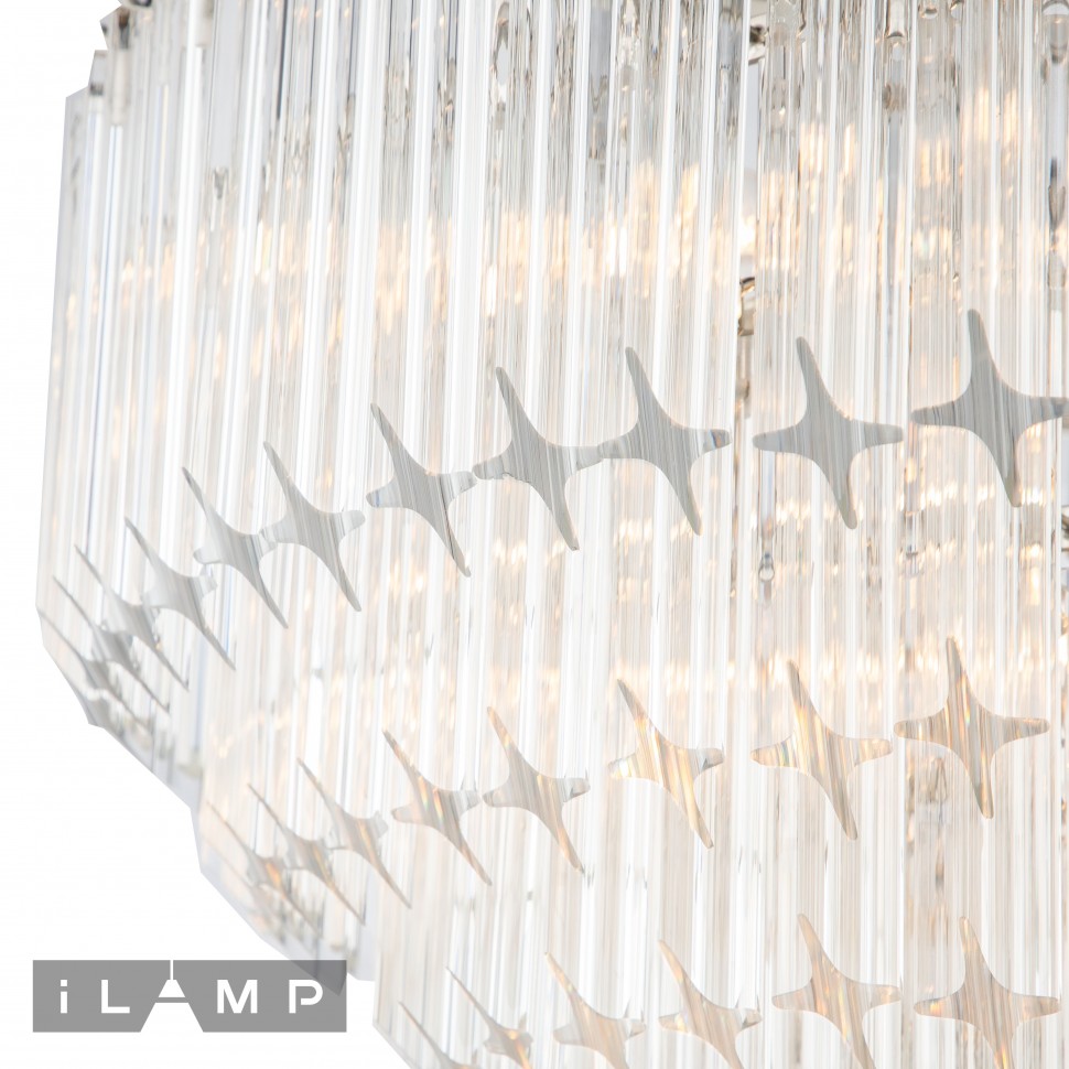 Картинка Подвесная люстра iLamp Manhattan 051D-6 Nickel