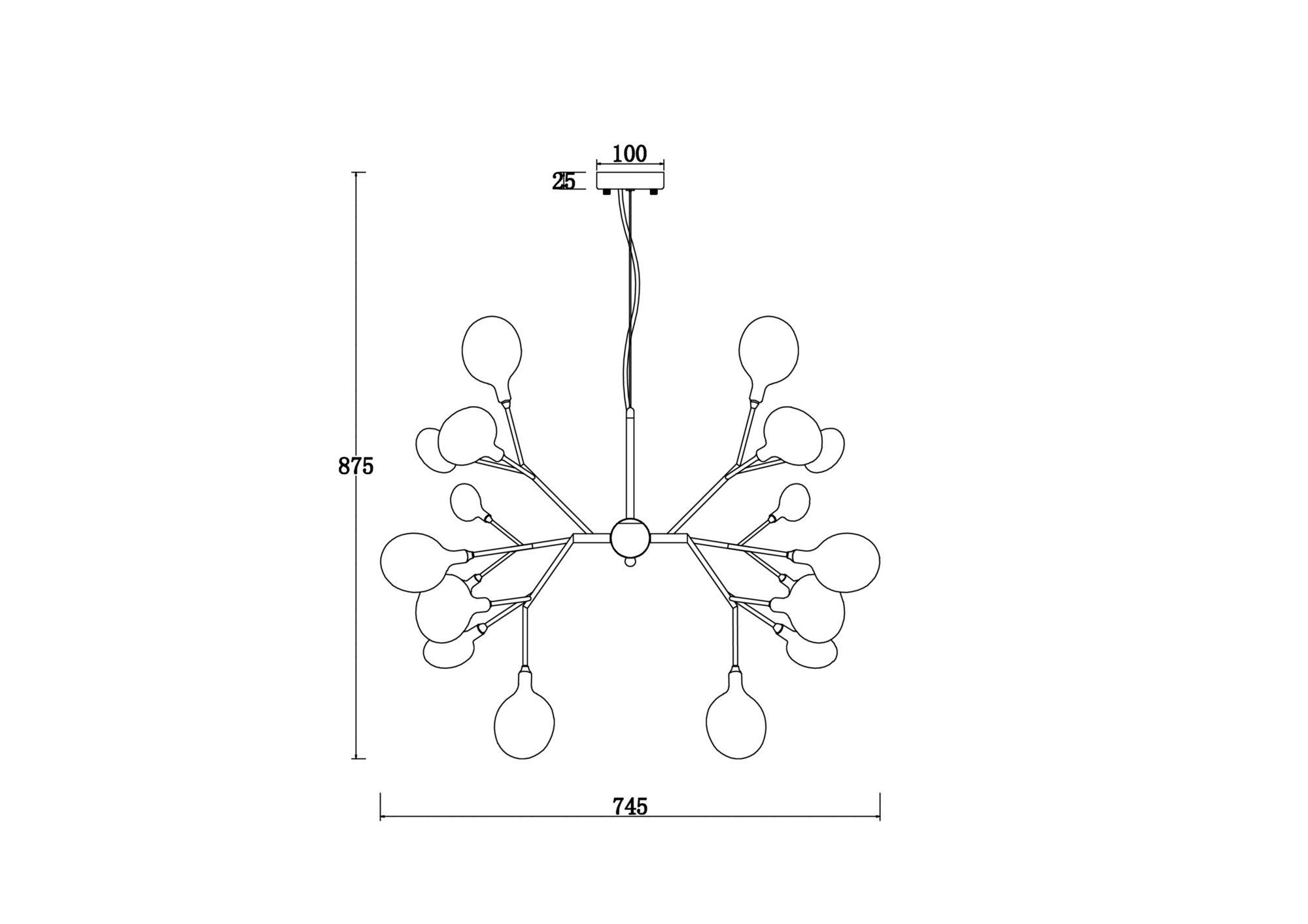 Картинка Подвесной светильник Freya FR5049PL-27G