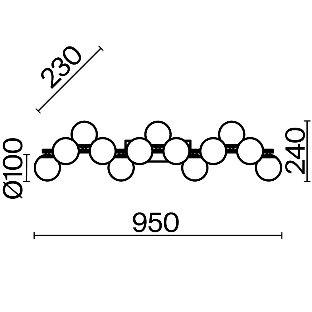 Картинка Настенный светильник (бра) Maytoni MOD547WL-13B