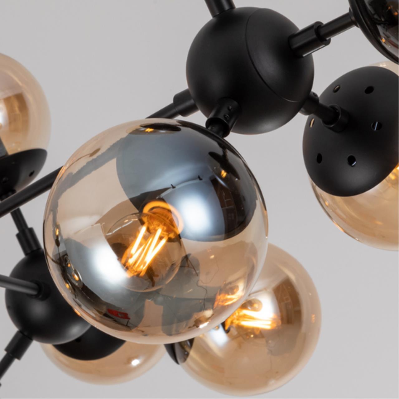 Картинка Подвесная люстра Arte Lamp BOLLA A1664SP-12BK