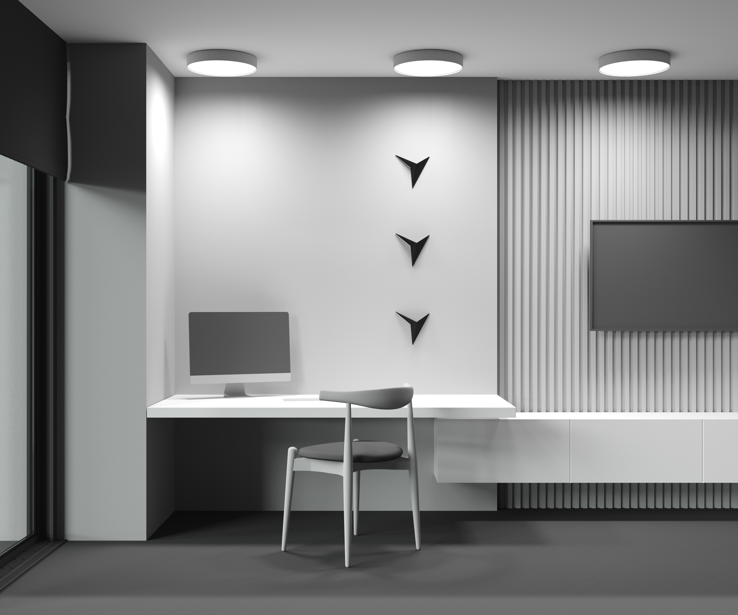 Картинка Потолочный светильник Technical C032CL-45W4K-RD-W