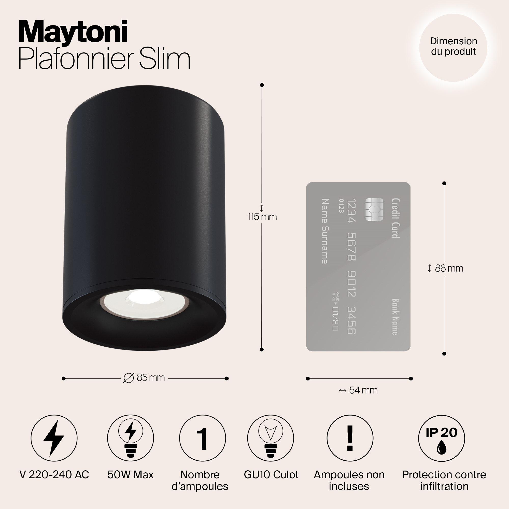 Картинка Потолочный светильник Maytoni Alfa C012CL-01B