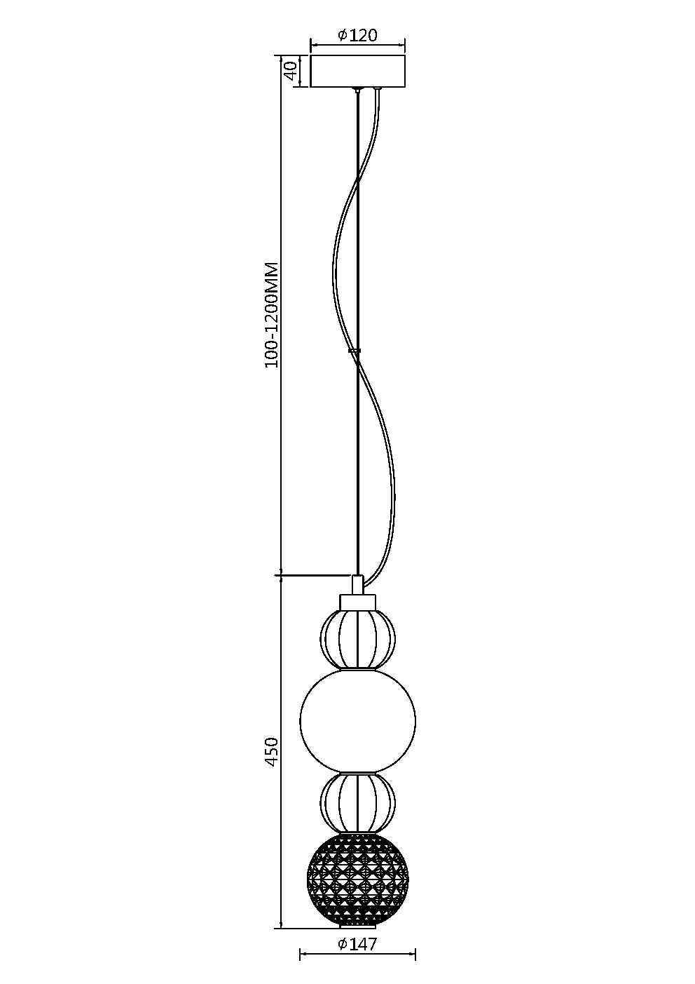 Картинка Подвесной светильник Maytoni P069PL-L17G3K