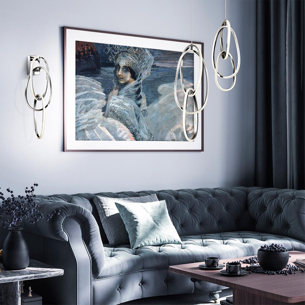 Картинка Подвесной светодиодный светильник Odeon Light L-vision Space 4891/32L