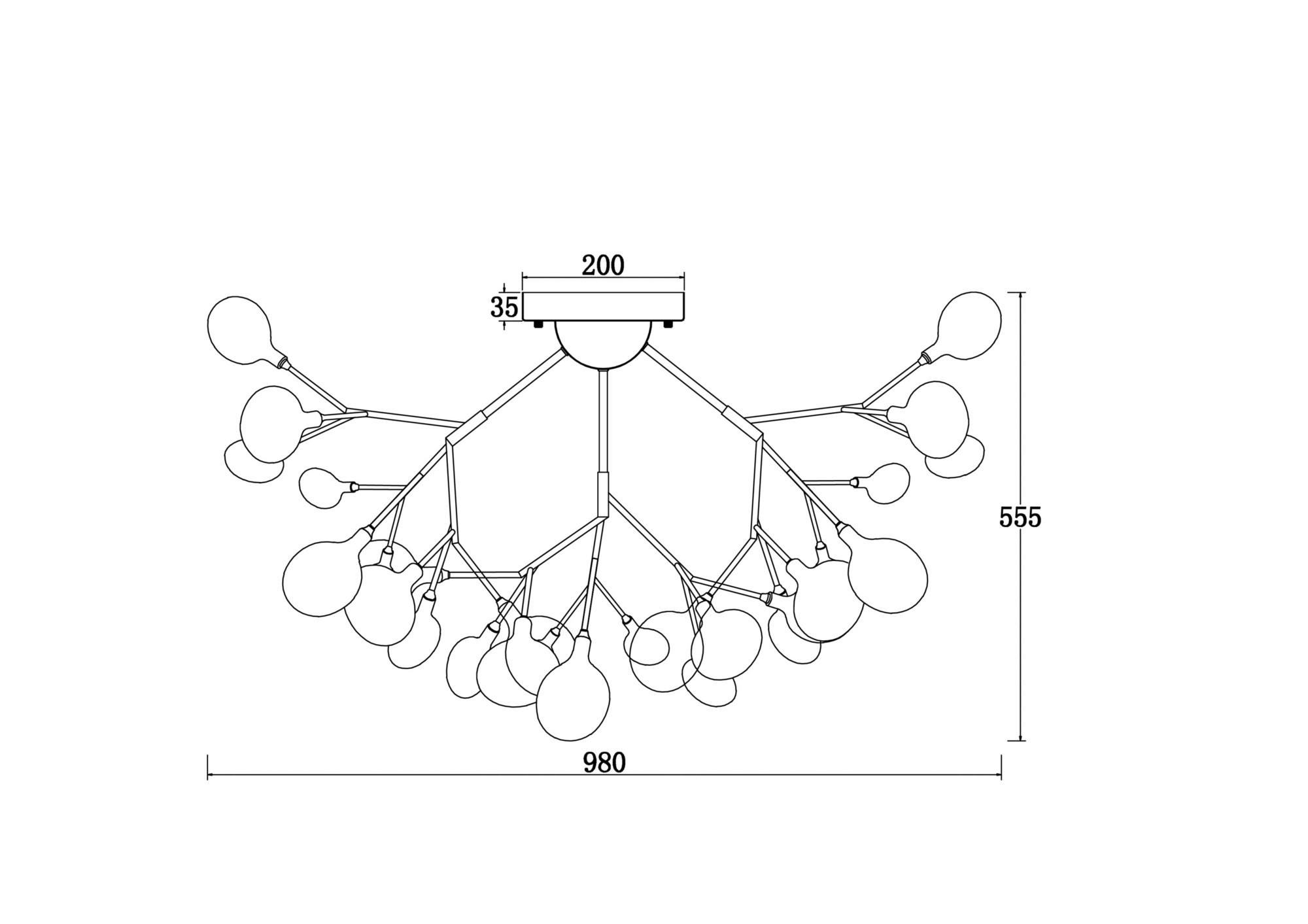 Картинка Потолочный светильник Freya FR5049CL-36G
