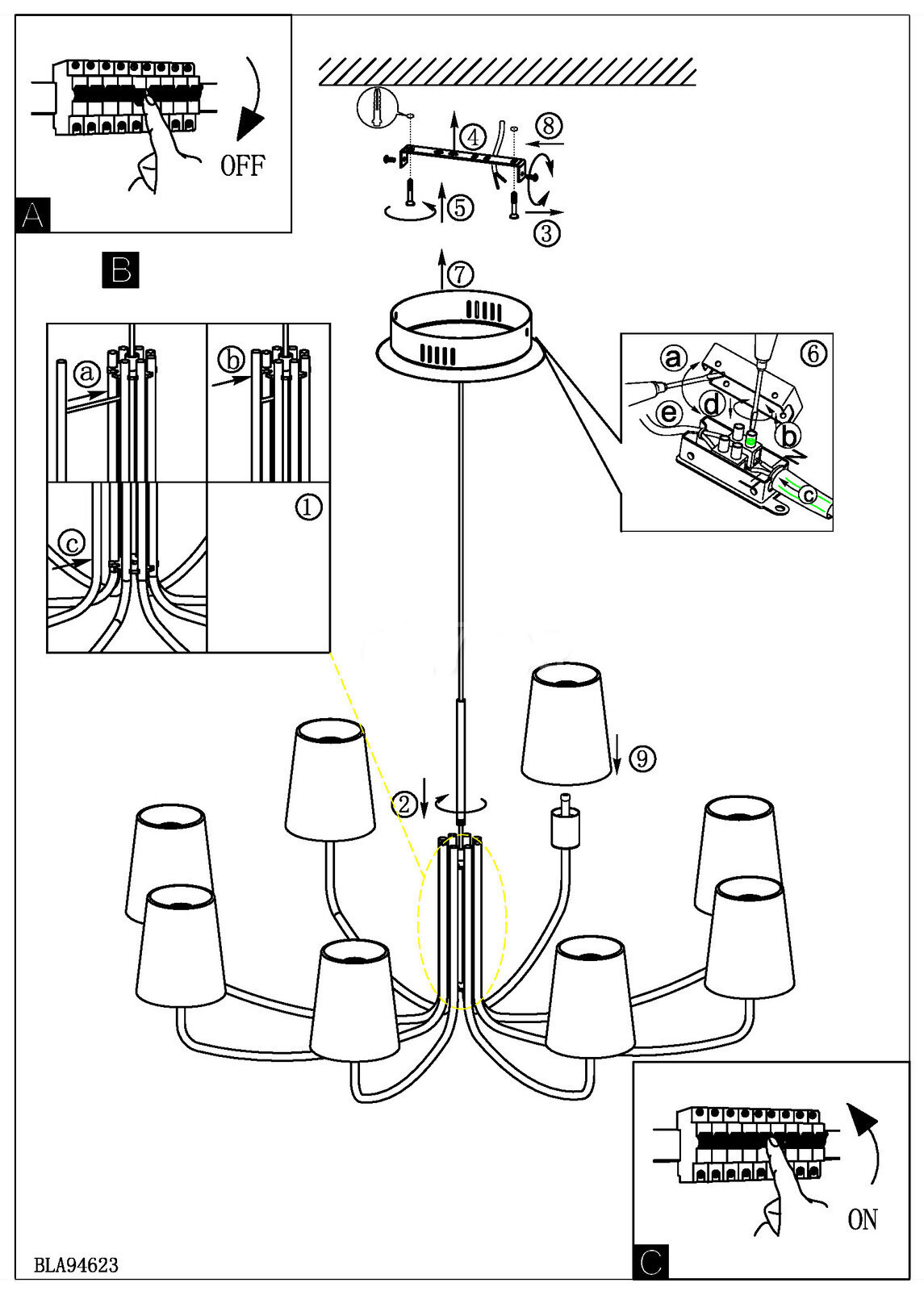 Картинка Люстра EGLO NOVENTA 94623