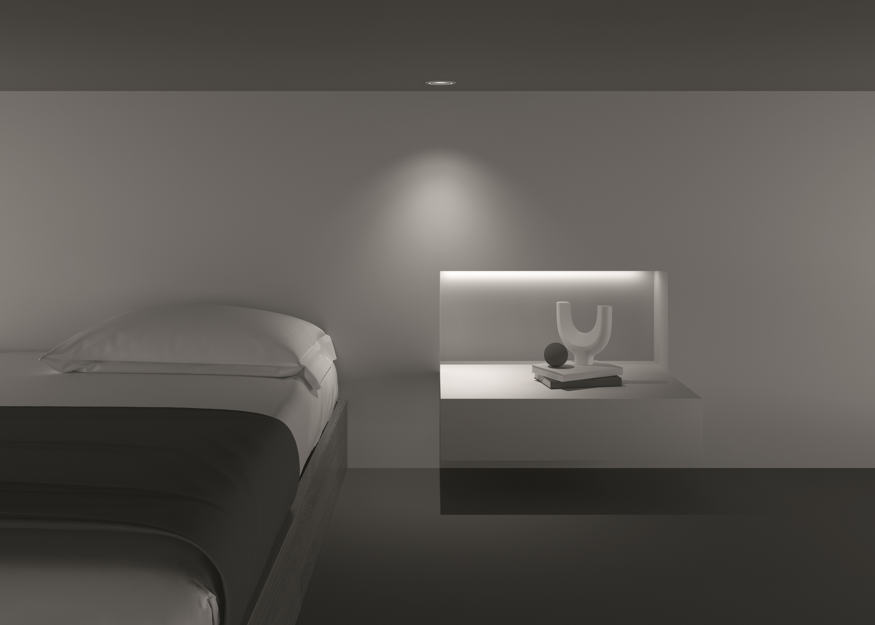 Картинка Встраиваемый светильник Technical DL031-L12W4K-D-W