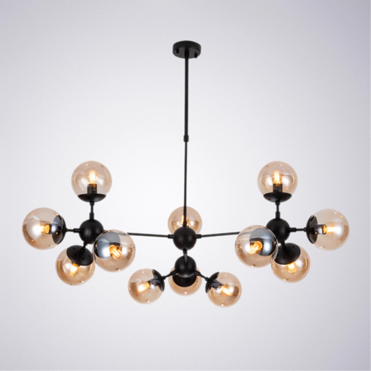 Картинка Подвесная люстра Arte Lamp BOLLA A1664SP-12BK