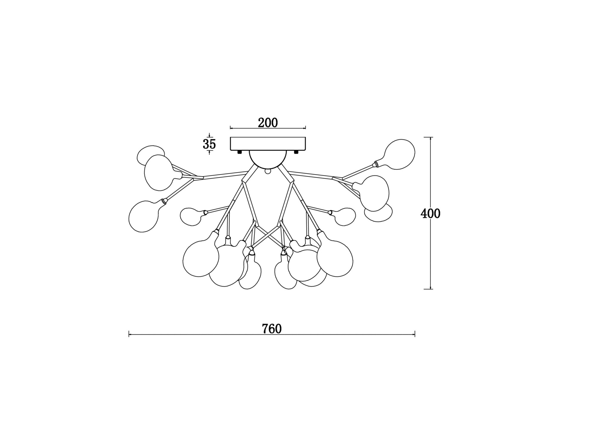 Картинка Потолочный светильник Freya FR5049CL-27G