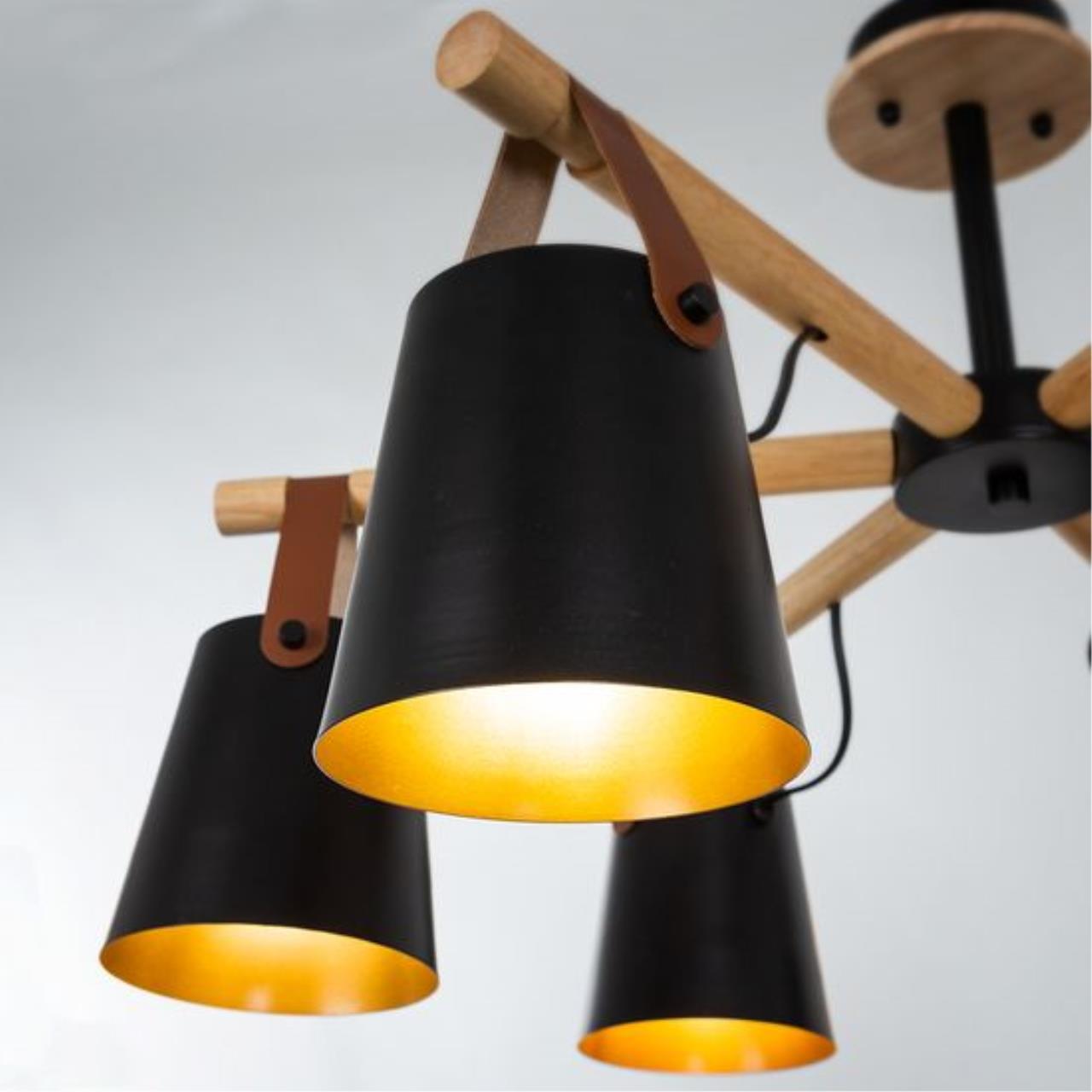 Картинка Светильник потолочный Arte Lamp THOMAS A7032PL-6BK