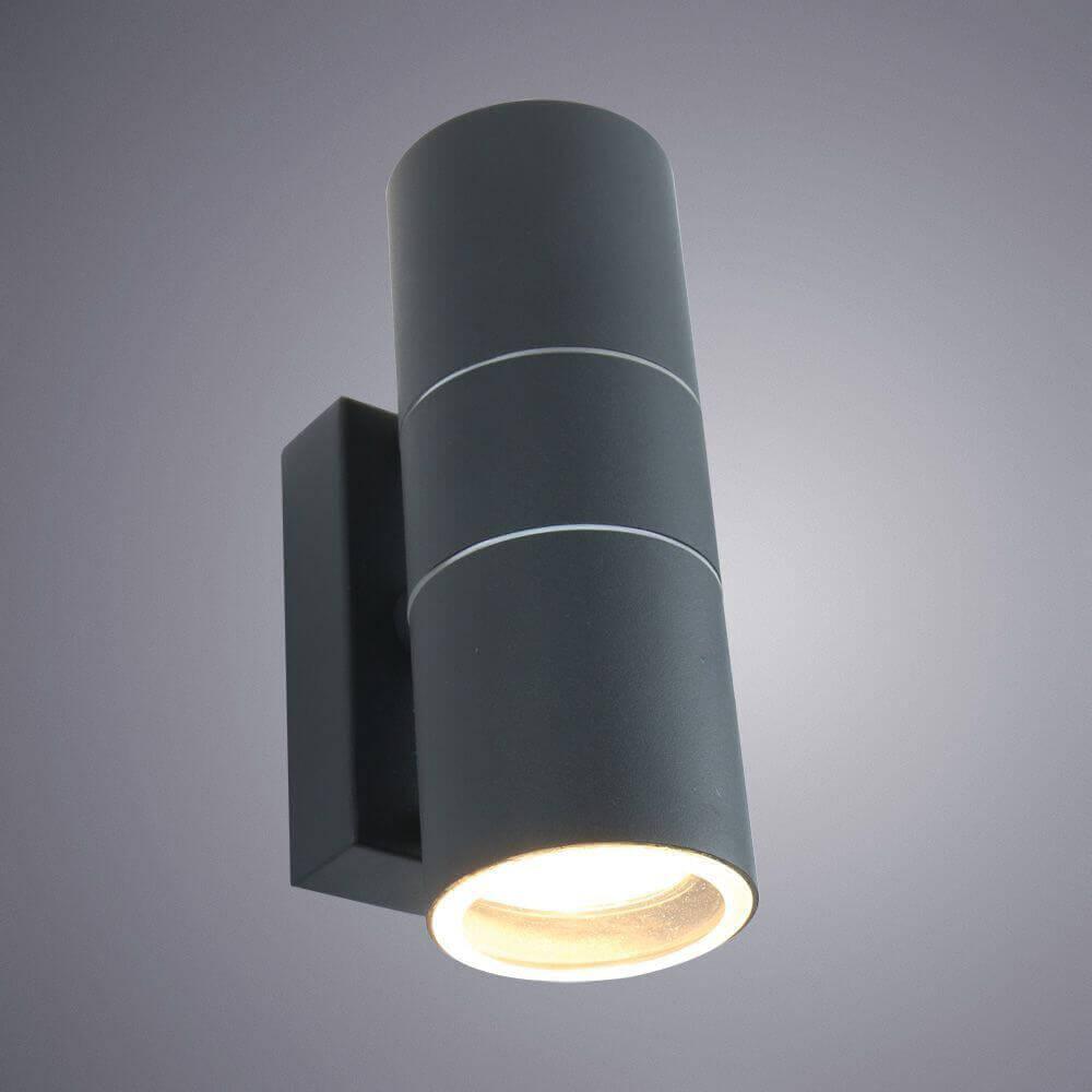 Картинка Уличный настенный светильник Arte Lamp Sonaglio A3302AL-2GY