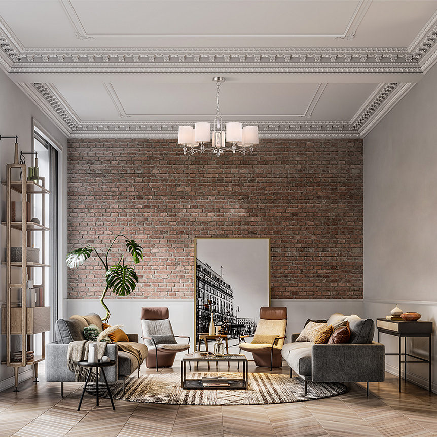 Картинка Подвесная люстра Freya FR1007PL-12BS Riverside