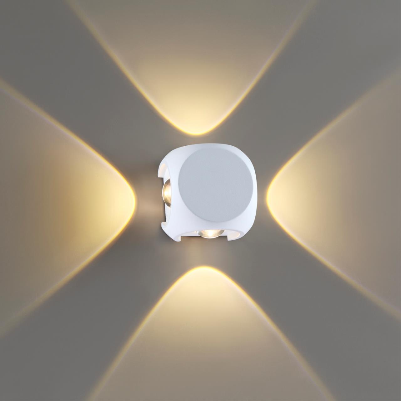 Картинка Уличный настенный светодиодный светильник Odeon Light Hightech Miko 4221/8WL