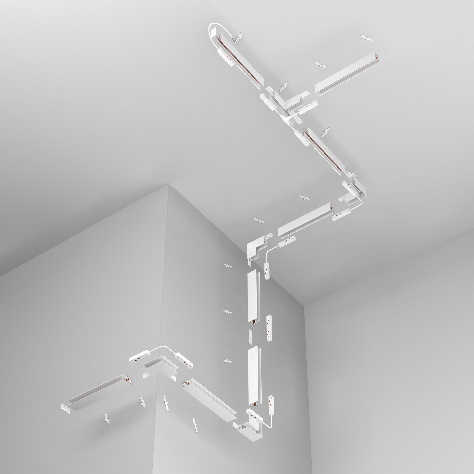 Картинка Комплектующие для накладной трековой системы Technical TRA034EC-41W