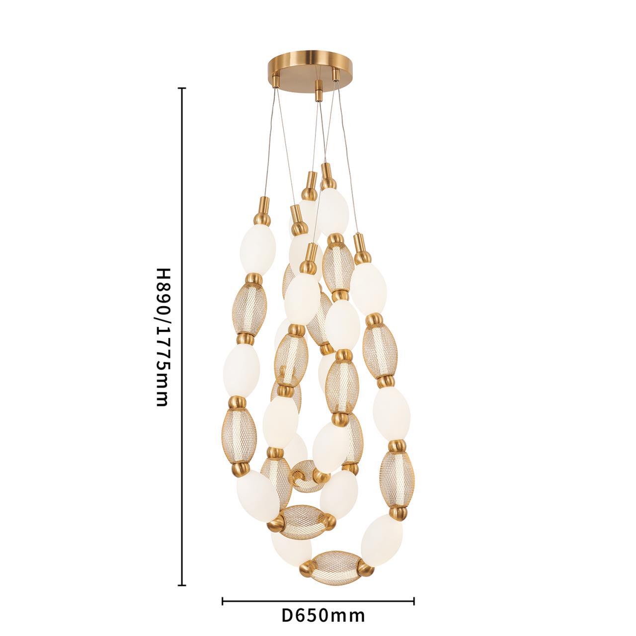 Картинка Подвесной светильник Perler 4559-3PC