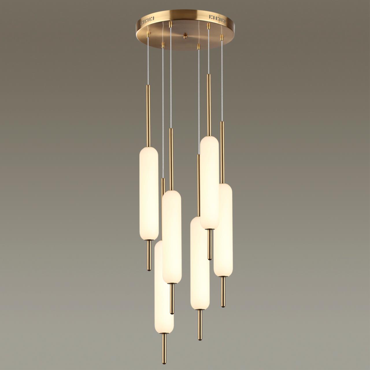 Картинка Подвесной светодиодный светильник Odeon Light Pendant Reeds 4794/72L