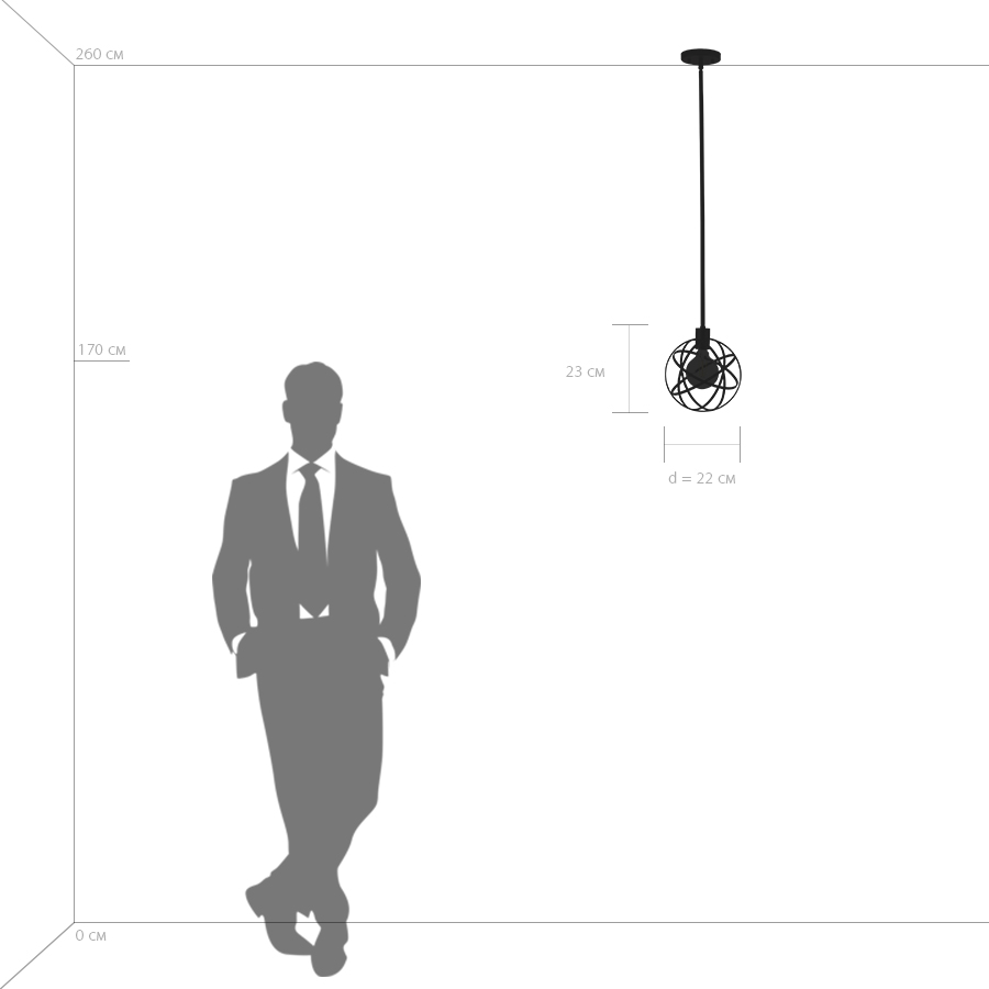 Картинка Подвесной светильник Lightstar Gabbia 732417