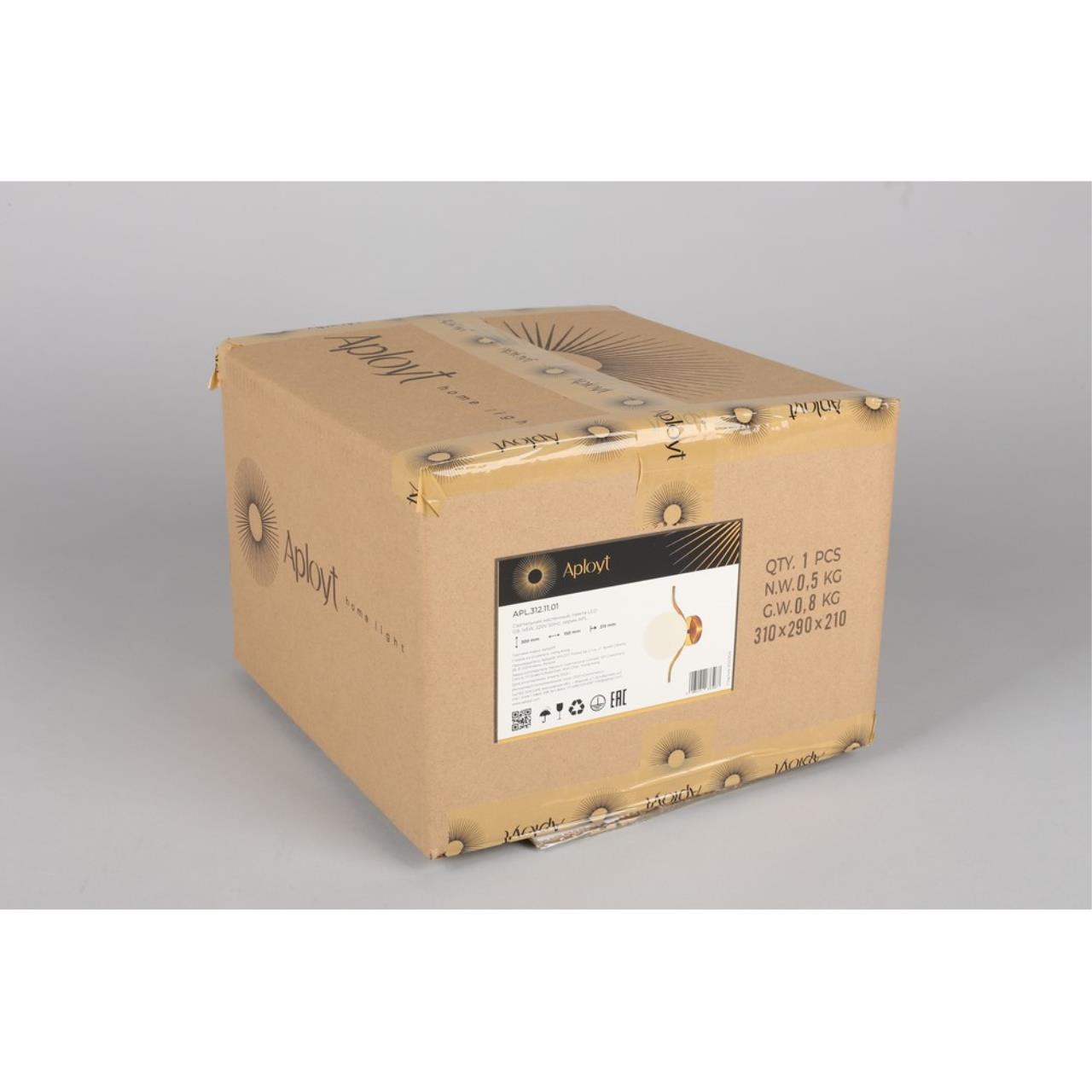 Картинка APL.312.11.01 Настенный светильник Aployt Jagna