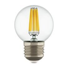 933822 Лампа LED FILAMENT 220V G50  E27 6W=65W 400-430LM 360G CL 3000K 30000H (в комплекте) купить в Алматы svet.kz