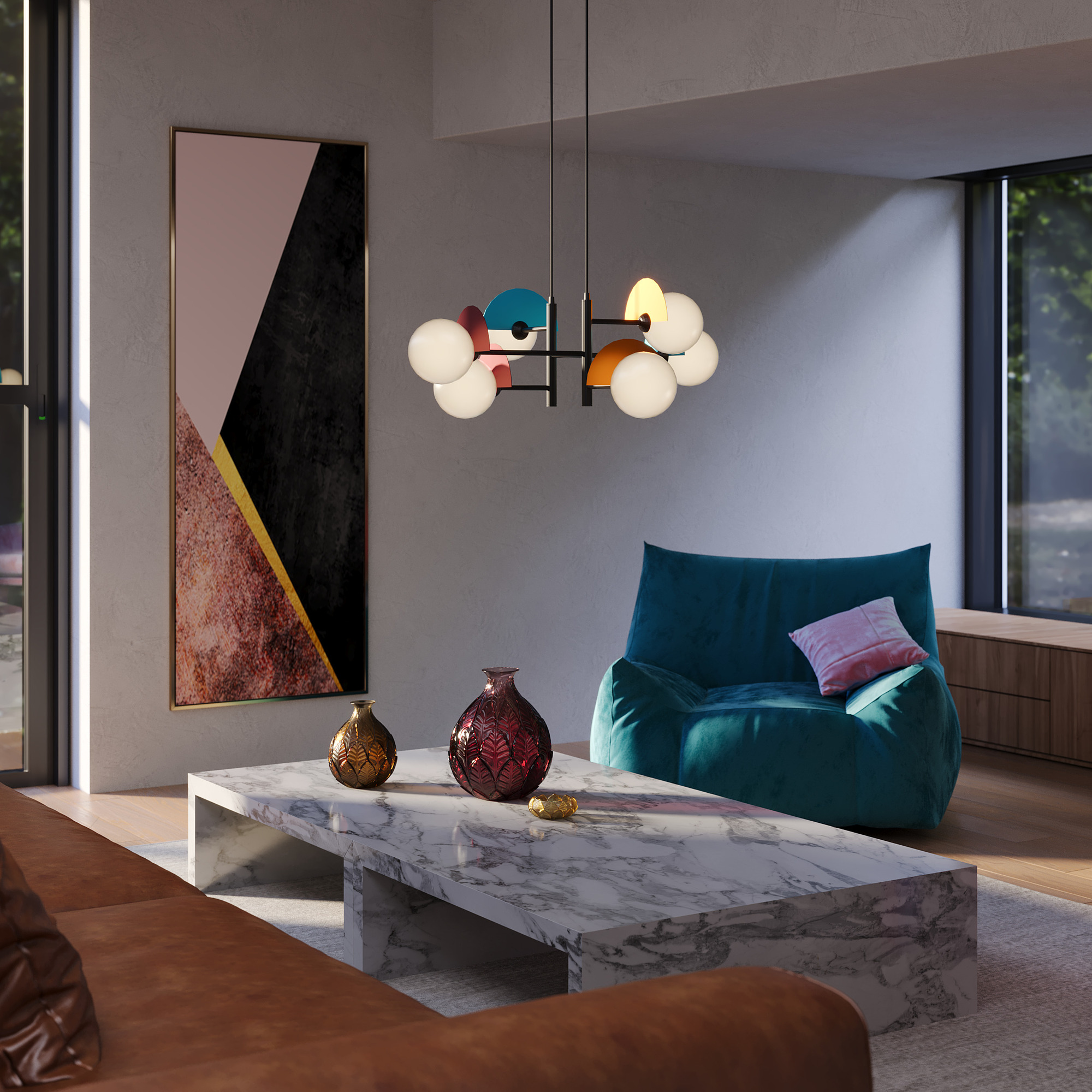 Картинка Подвесной светильник Freya FR5391PL-06CFL