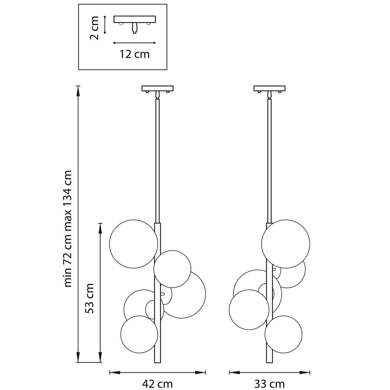 Картинка Подвесная люстра Lightstar Croco 815053