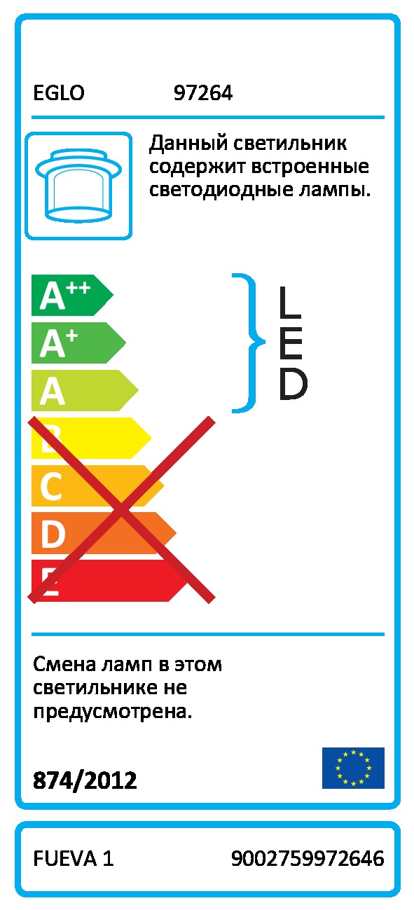 Картинка Потолочный светодиодный светильник Eglo Fueva 1 97264