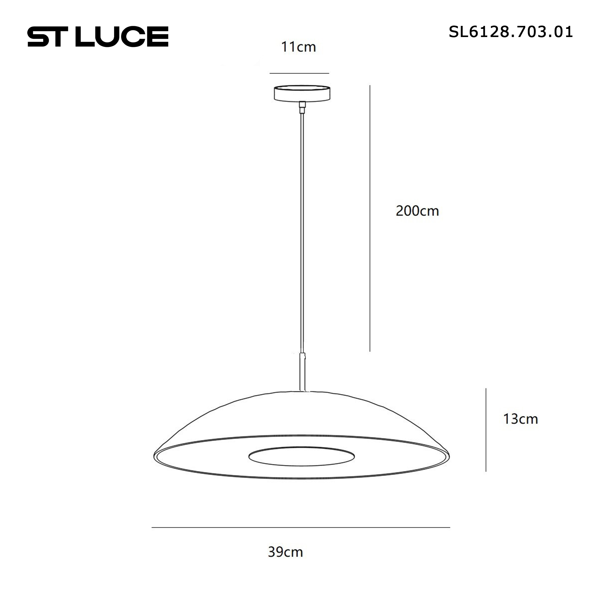 Картинка SL6128.703.01 Светильник подвесной ST-Luce LID