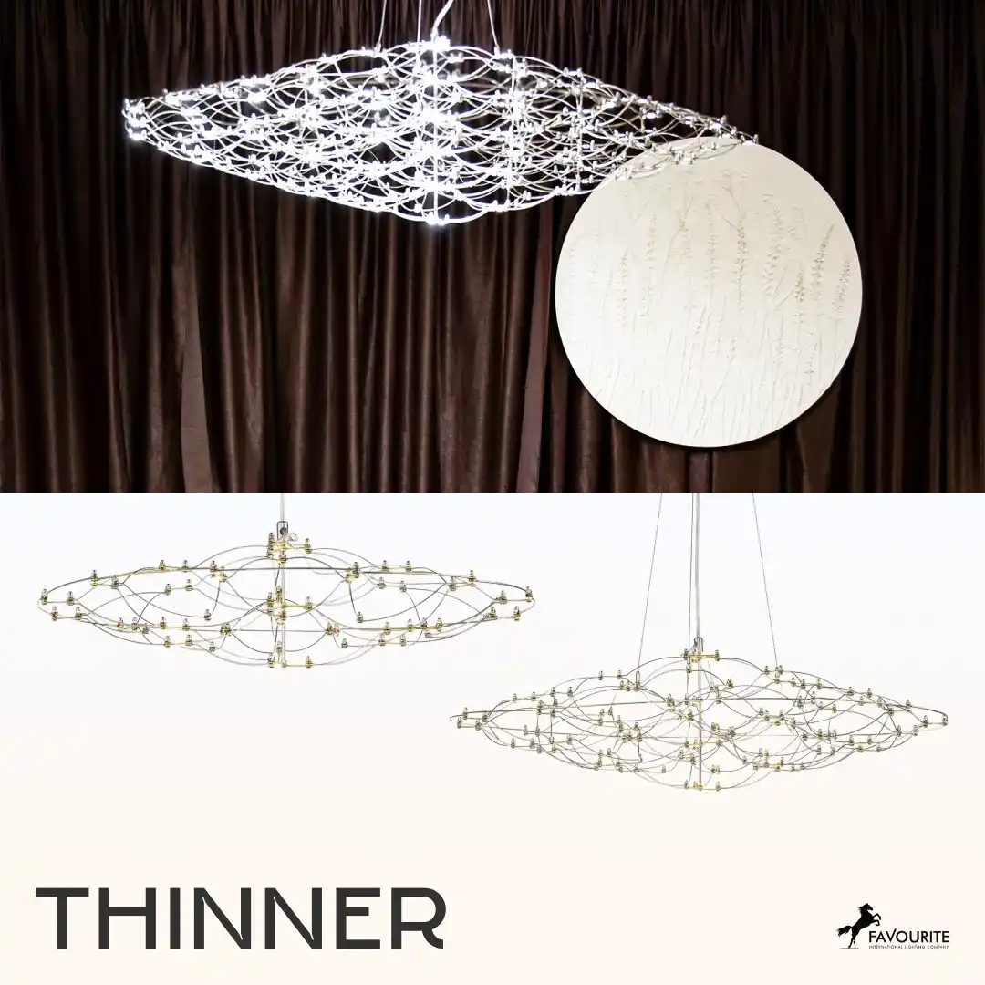 Люстры серии Thinner - световой арт-объект