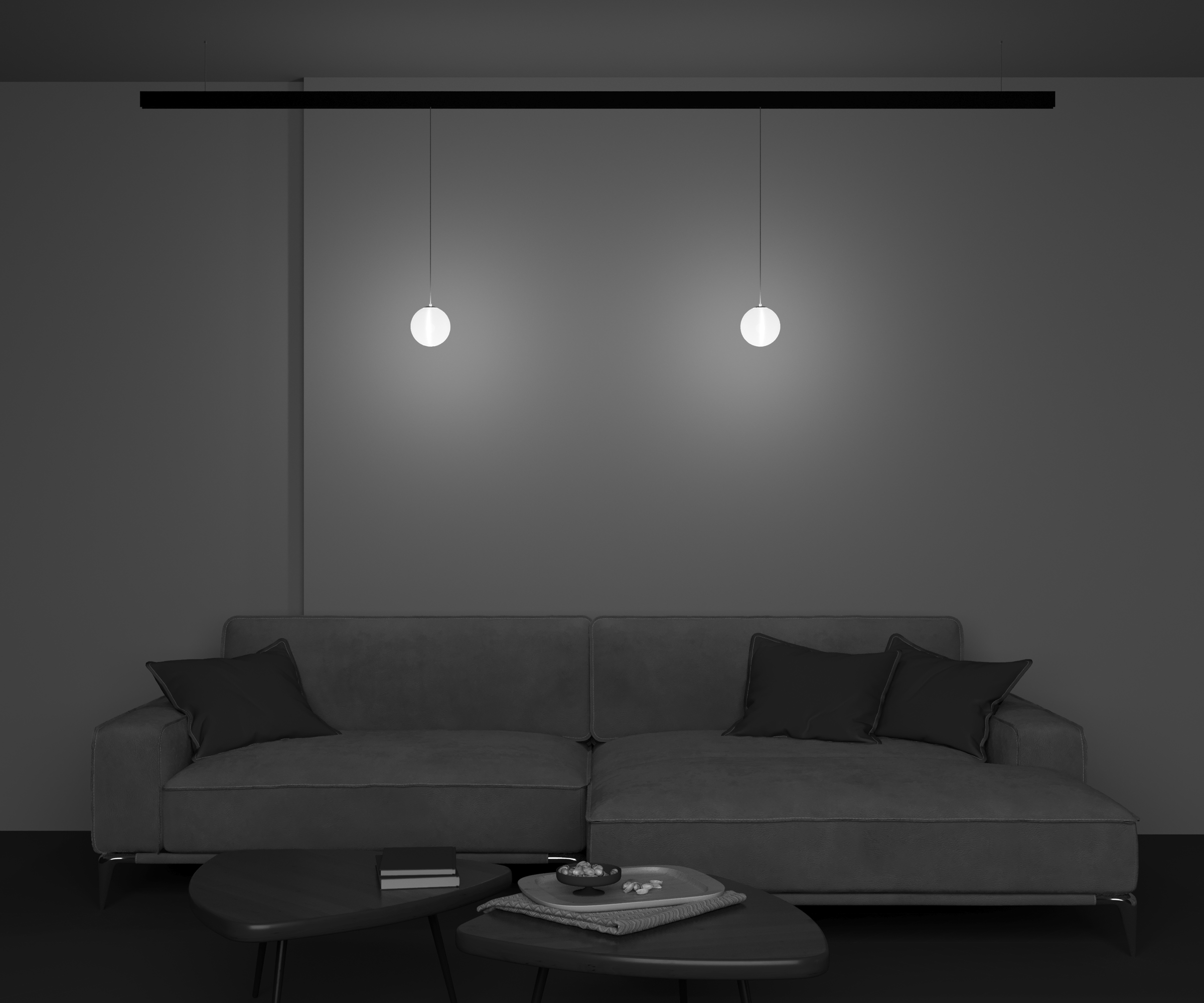 Картинка Трековый подвесной светильник Technical TR039-2-5W3K