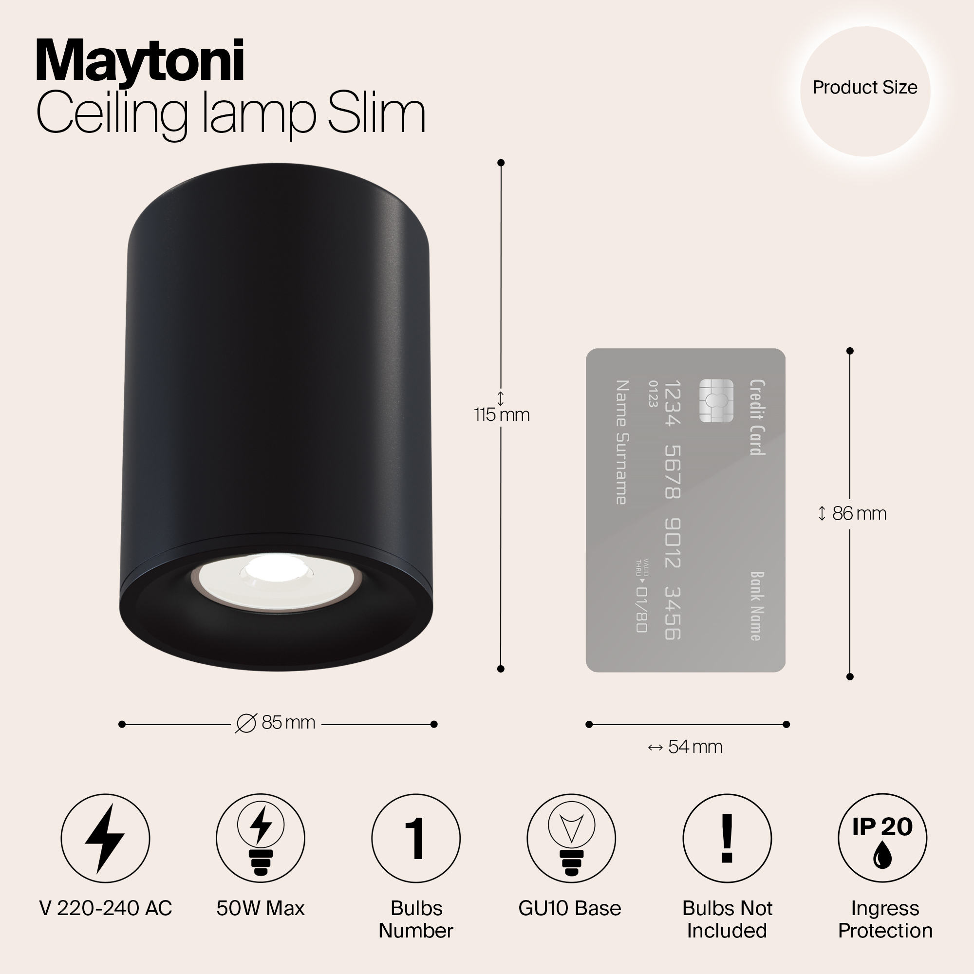 Картинка Потолочный светильник Maytoni Alfa C012CL-01B
