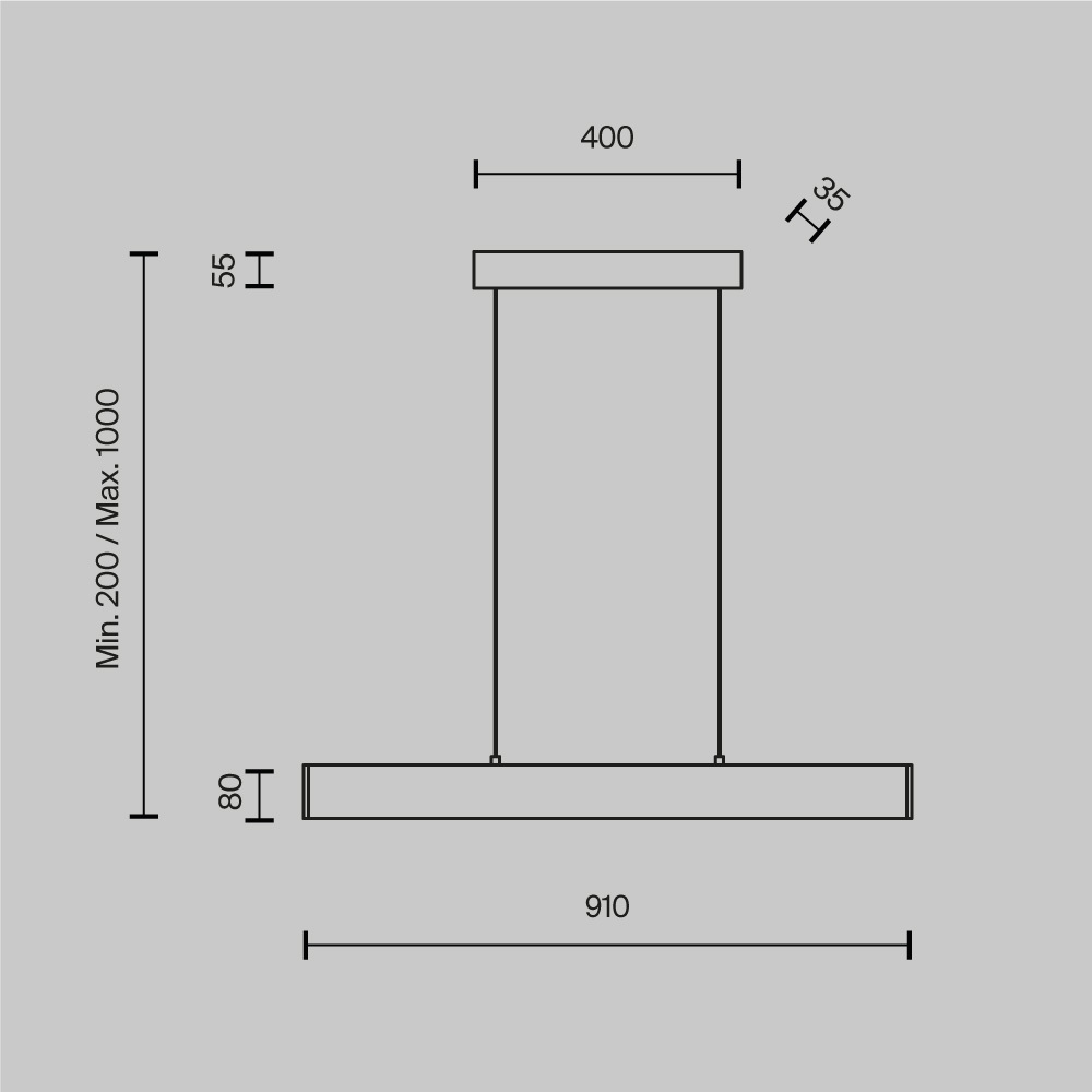 Картинка Подвесной светодиодный светильник Maytoni Step P010PL-L23W