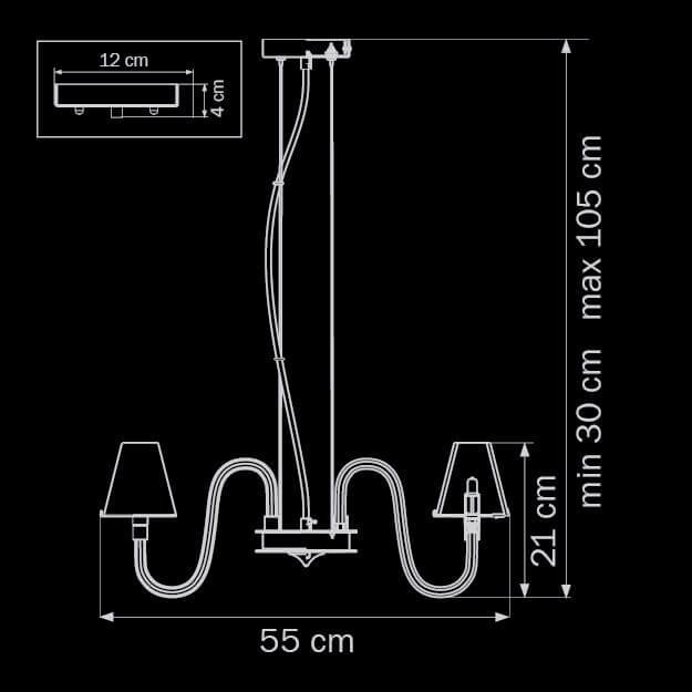Картинка Подвесная люстра Lightstar Bianco 760086