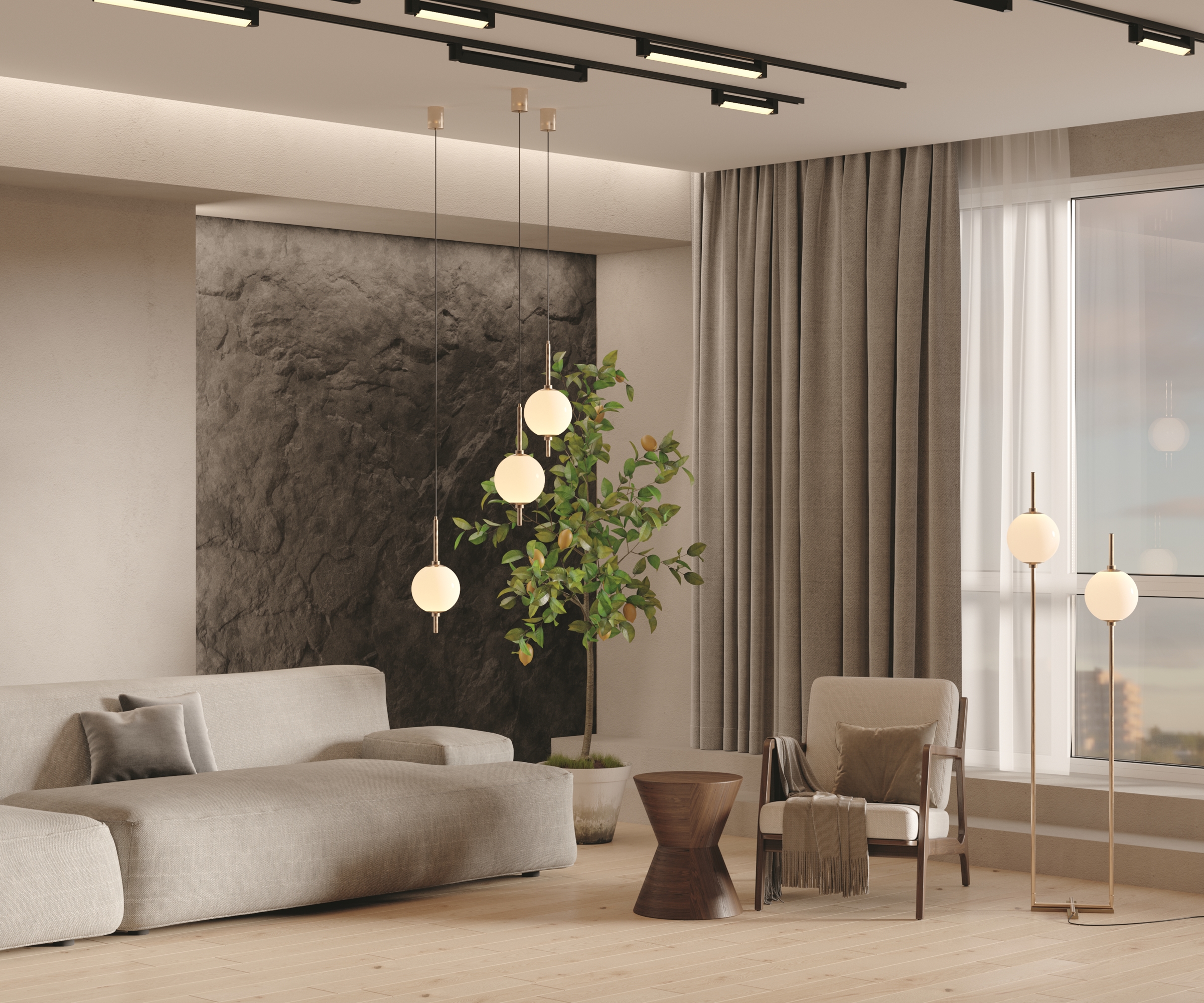 Картинка Напольный светильник (торшер) Maytoni Z020FL-L12BS3K