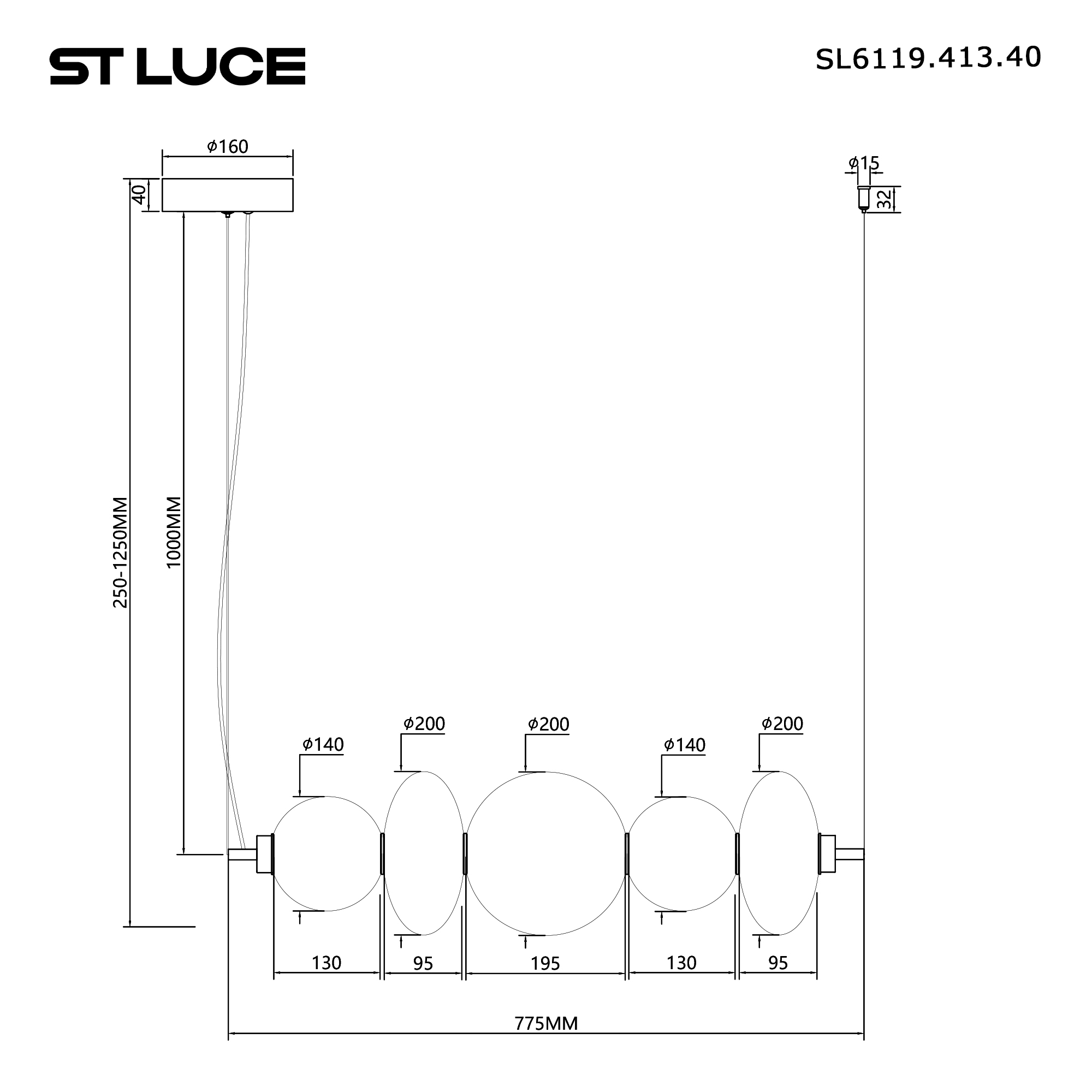 Картинка SL6119.413.40 Люстра ST-Luce 
