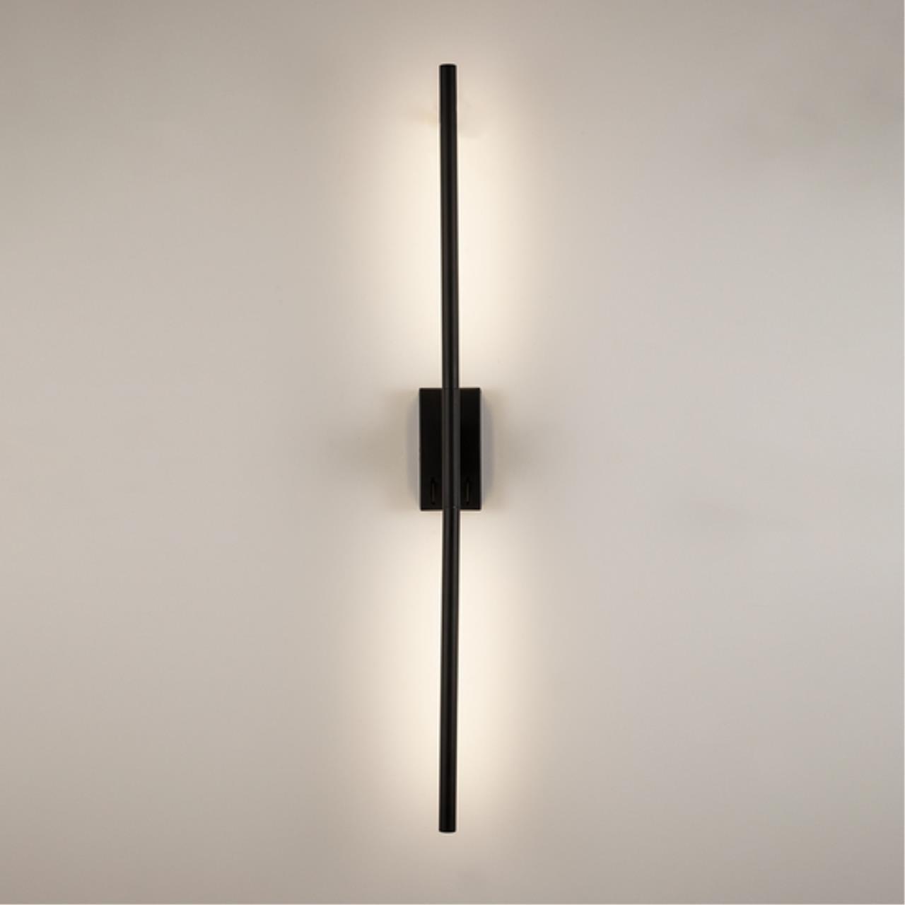 Картинка Настенный светильник Arte Lamp LINES A2029AP-1BK