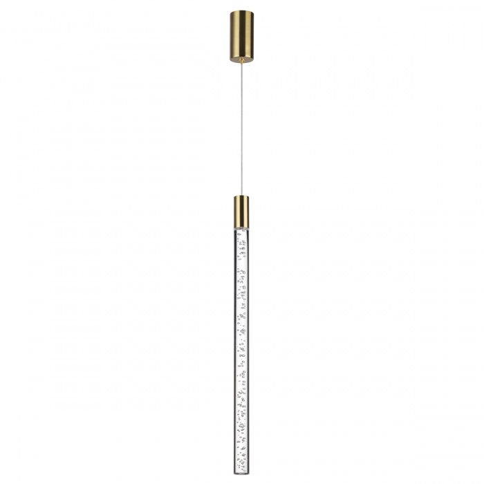 4369/5l hightech odl23 107 полированное золото/акрил с пузырьками подвесной св-к ip20 led 5w 200лм 3000k sparky, доставка по Казахстану 