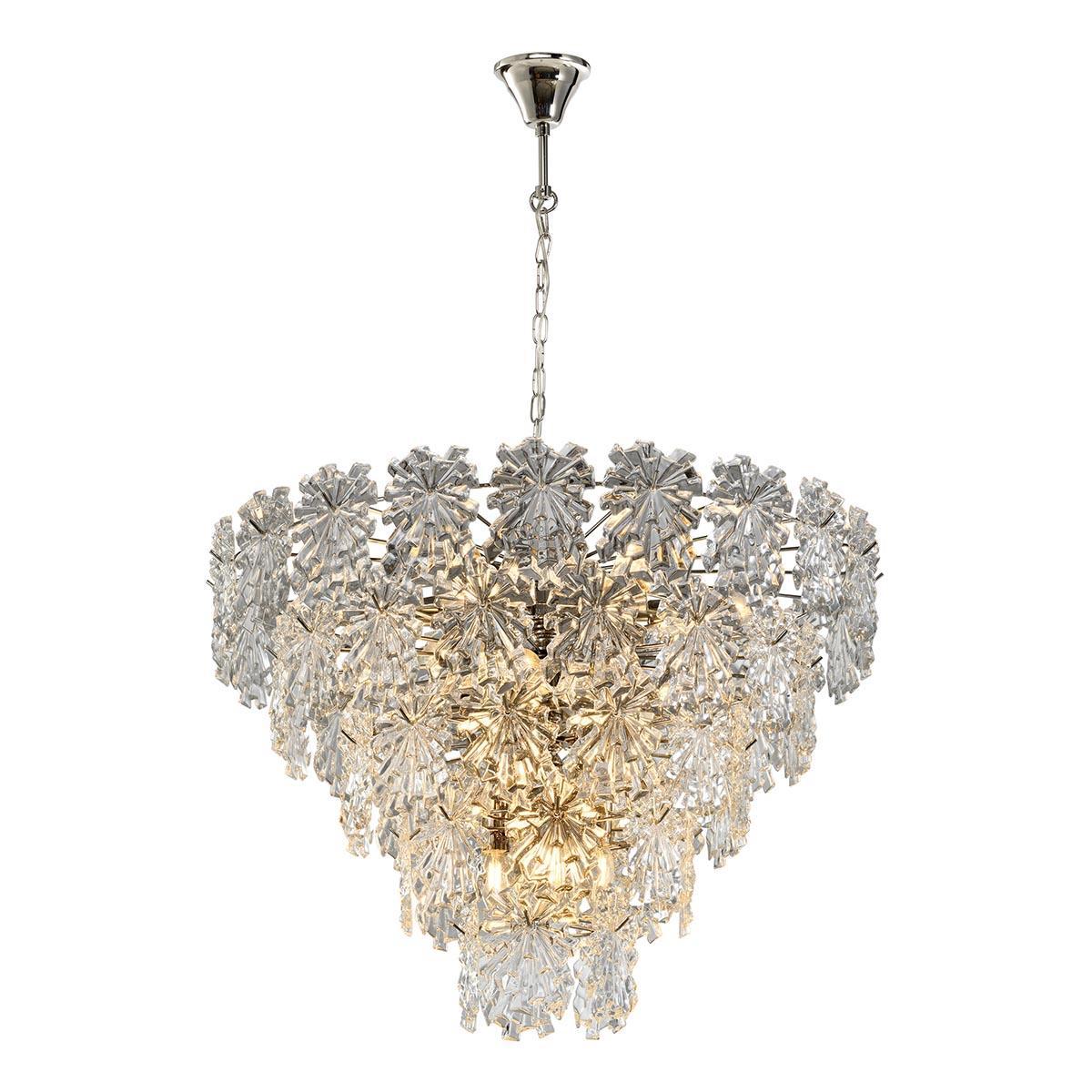 подвесная люстра ilamp homy p2545-8 nickel, доставка по Казахстану 