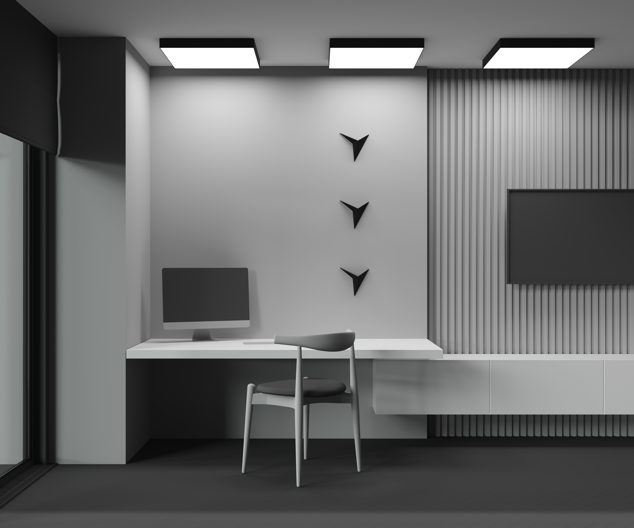 Картинка Потолочный светильник Technical C032CL-90W4K-SQ-B