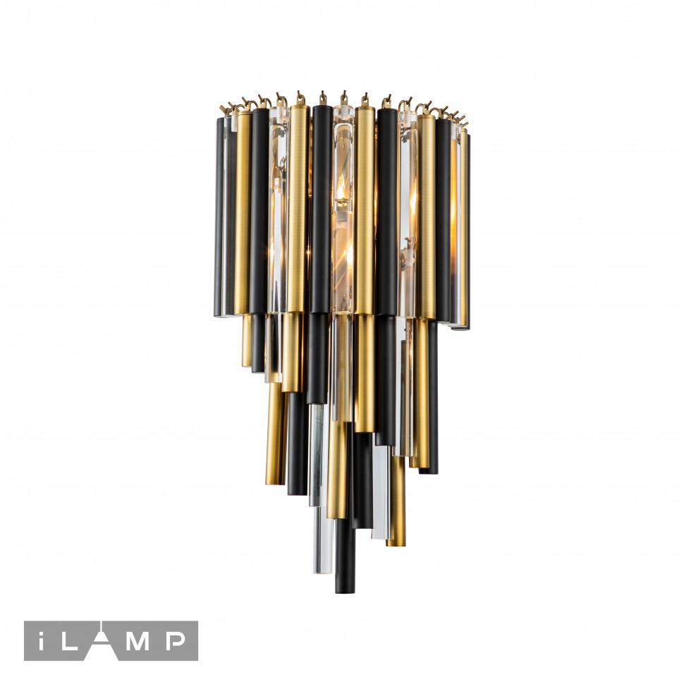 Картинка Настенный светильник iLamp Tribeca 097B-3 Matt Bronze&Black