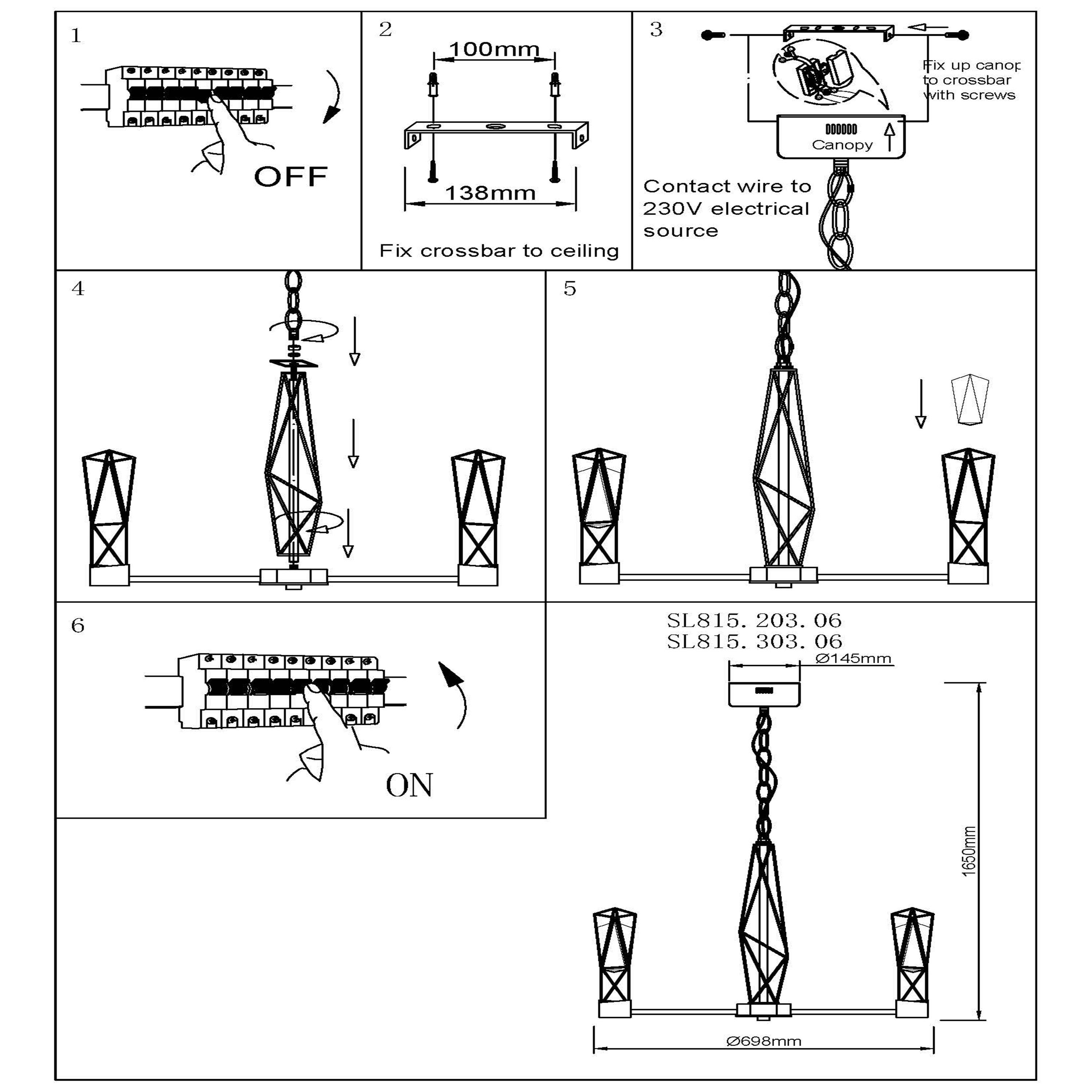 Картинка Подвесная светодиодная люстра ST Luce Progetto SL815.303.06