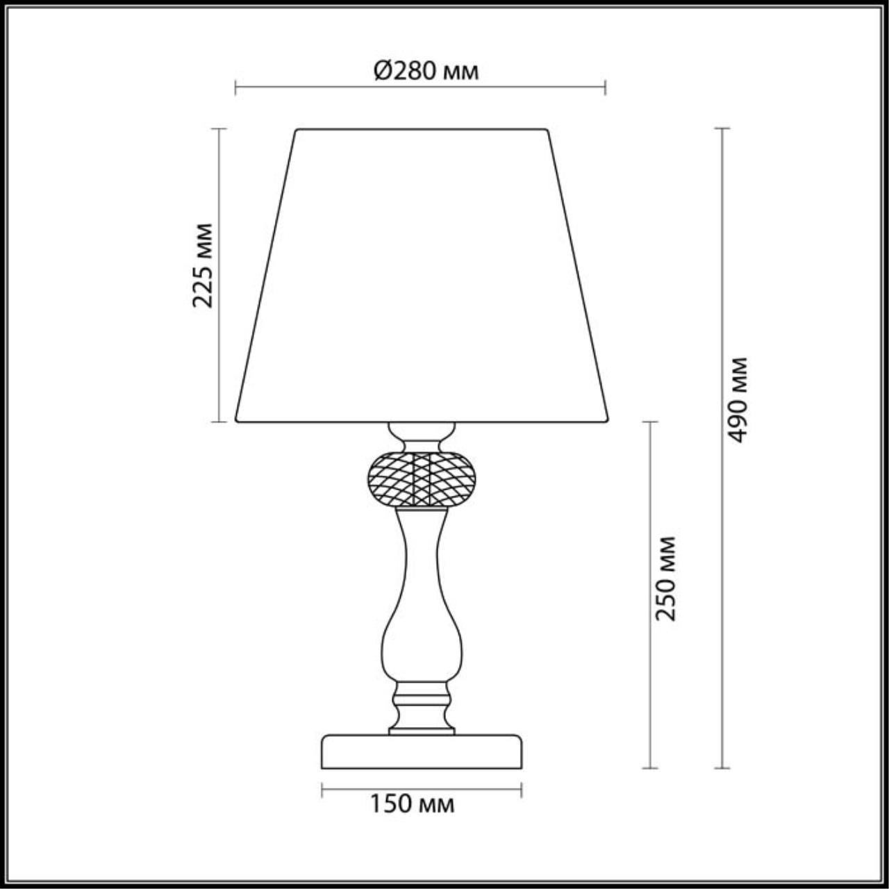 Картинка Настольная лампа Odeon Light Classic Aurelia 3390/1T