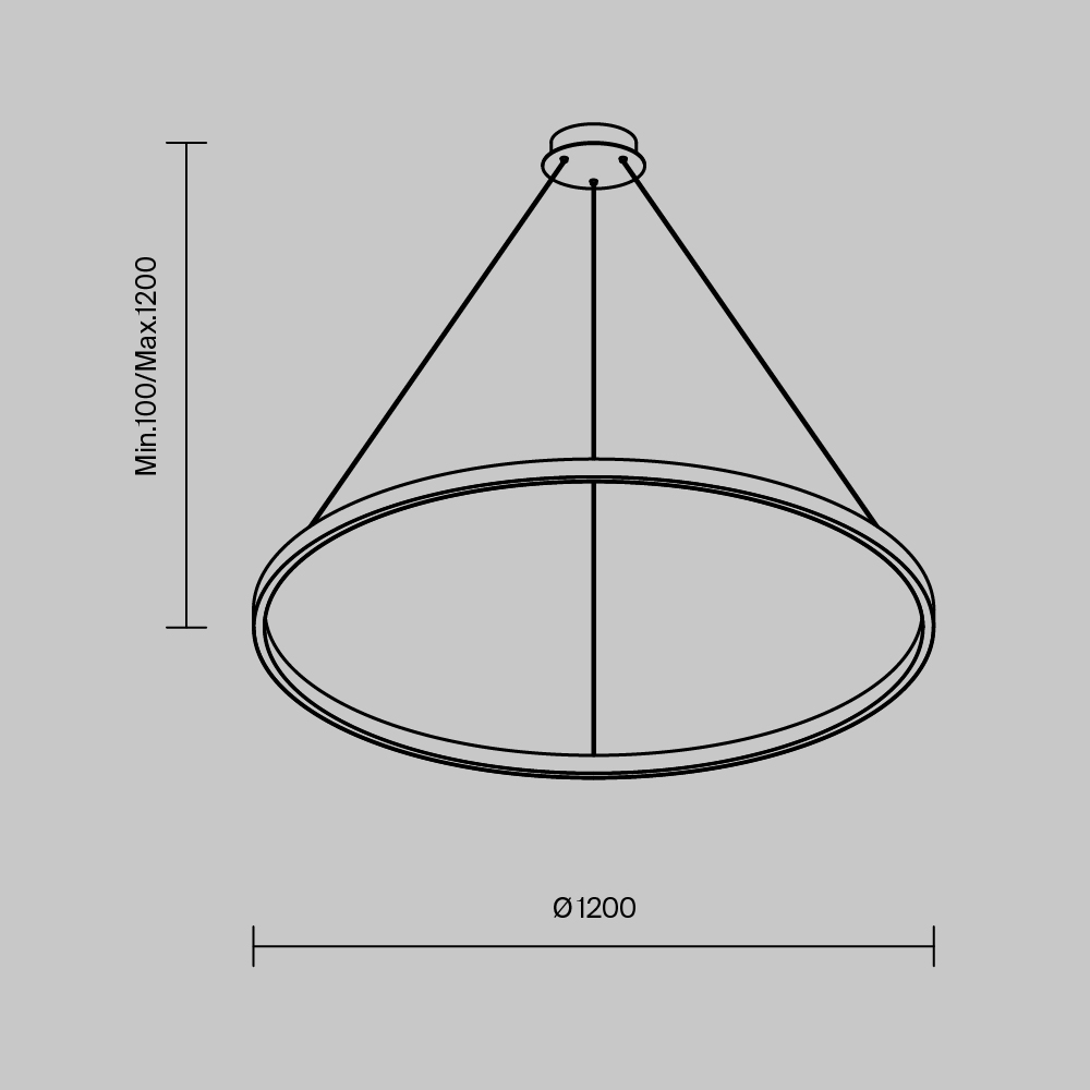 Картинка Подвесной светильник Maytoni MOD058PL-L65BK