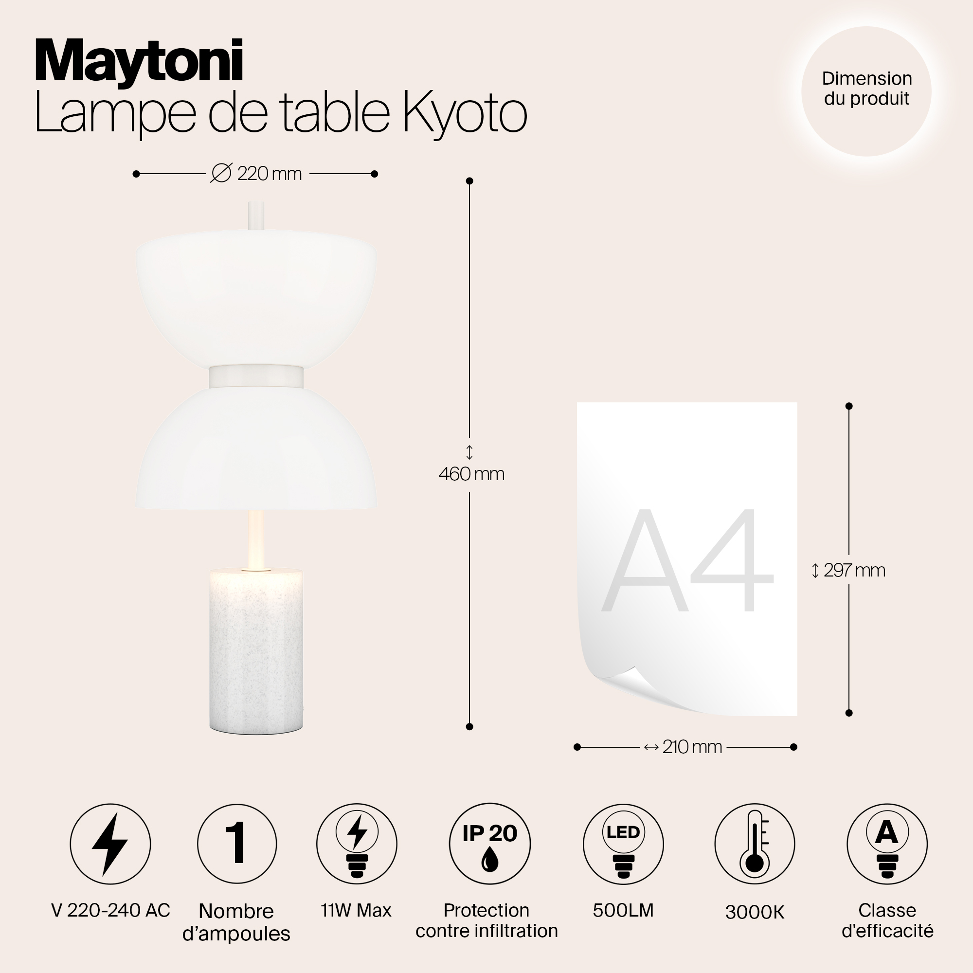 Картинка Настольный светильник Maytoni MOD178TL-L11W3K