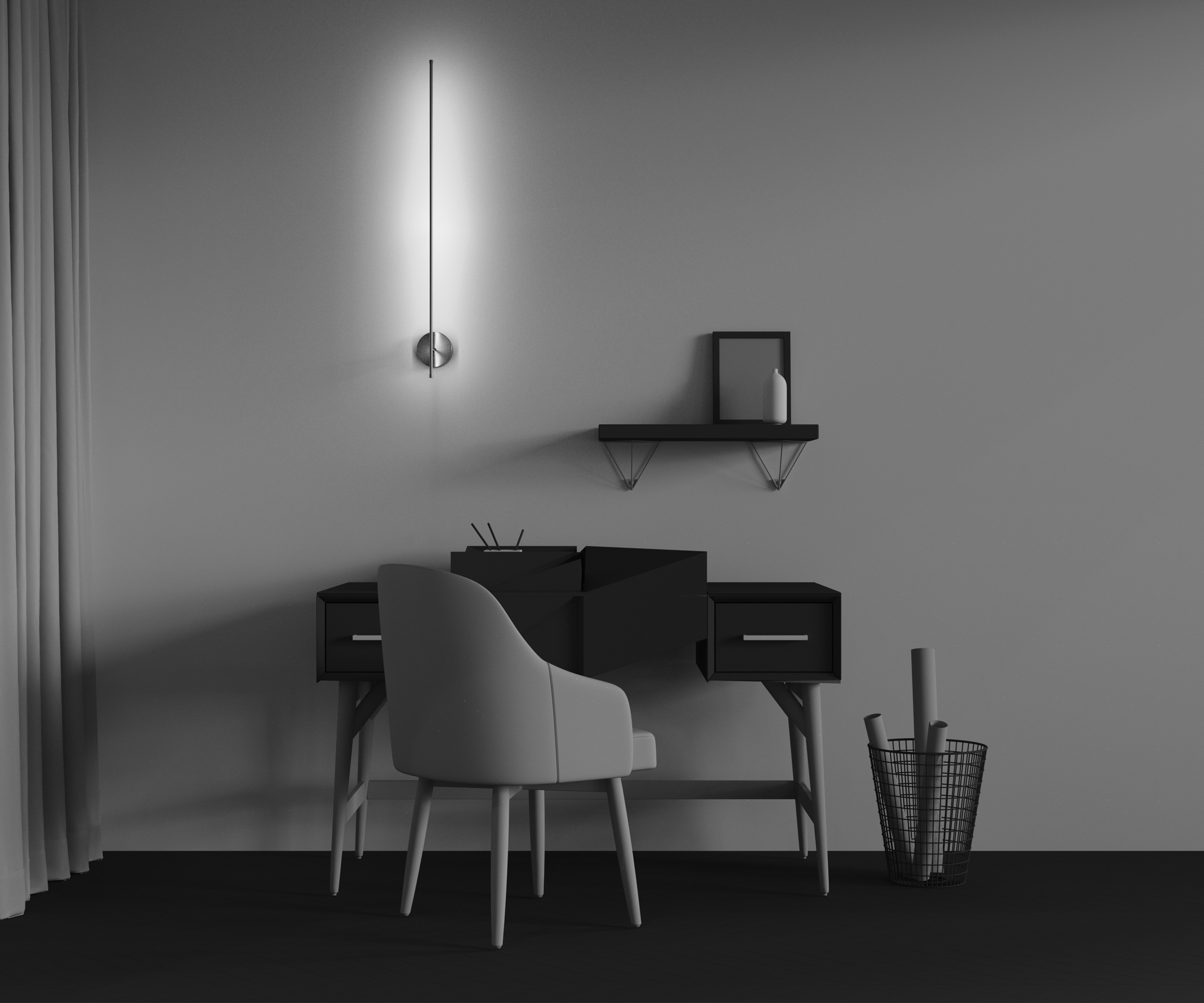 Картинка Настенный светильник (бра) Technical C085WL-L12BS2.7K