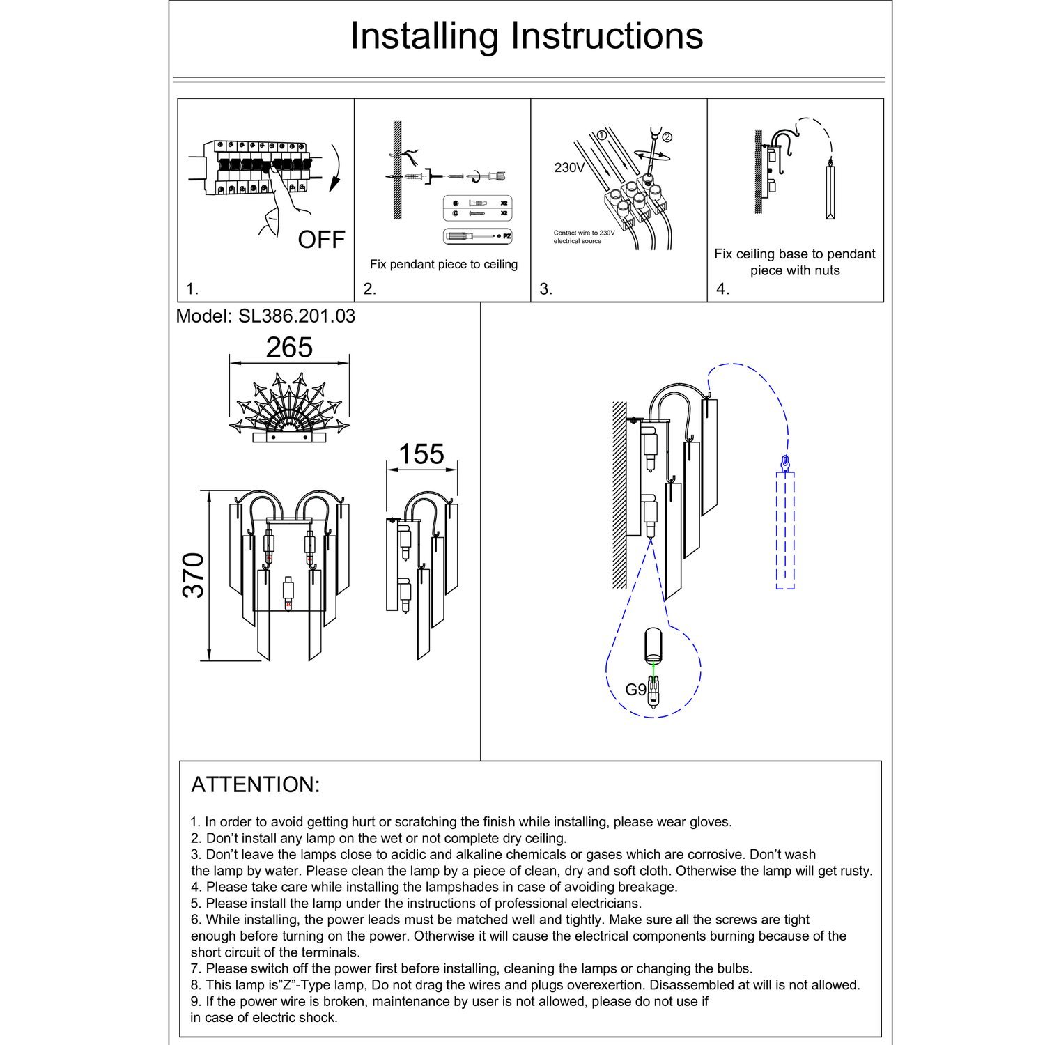 Картинка Настенный светильник ST Luce Osoleto SL386.201.03