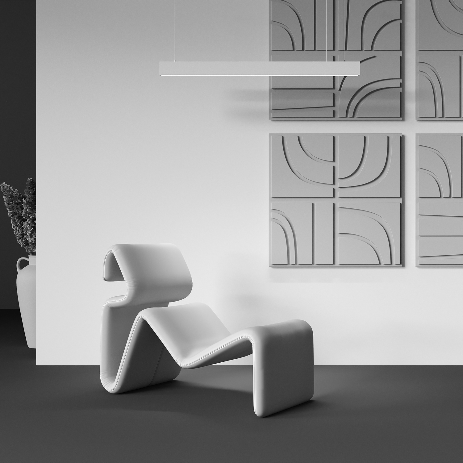 Картинка Подвесной светильник Technical P051PL-36W2.7-6K-W