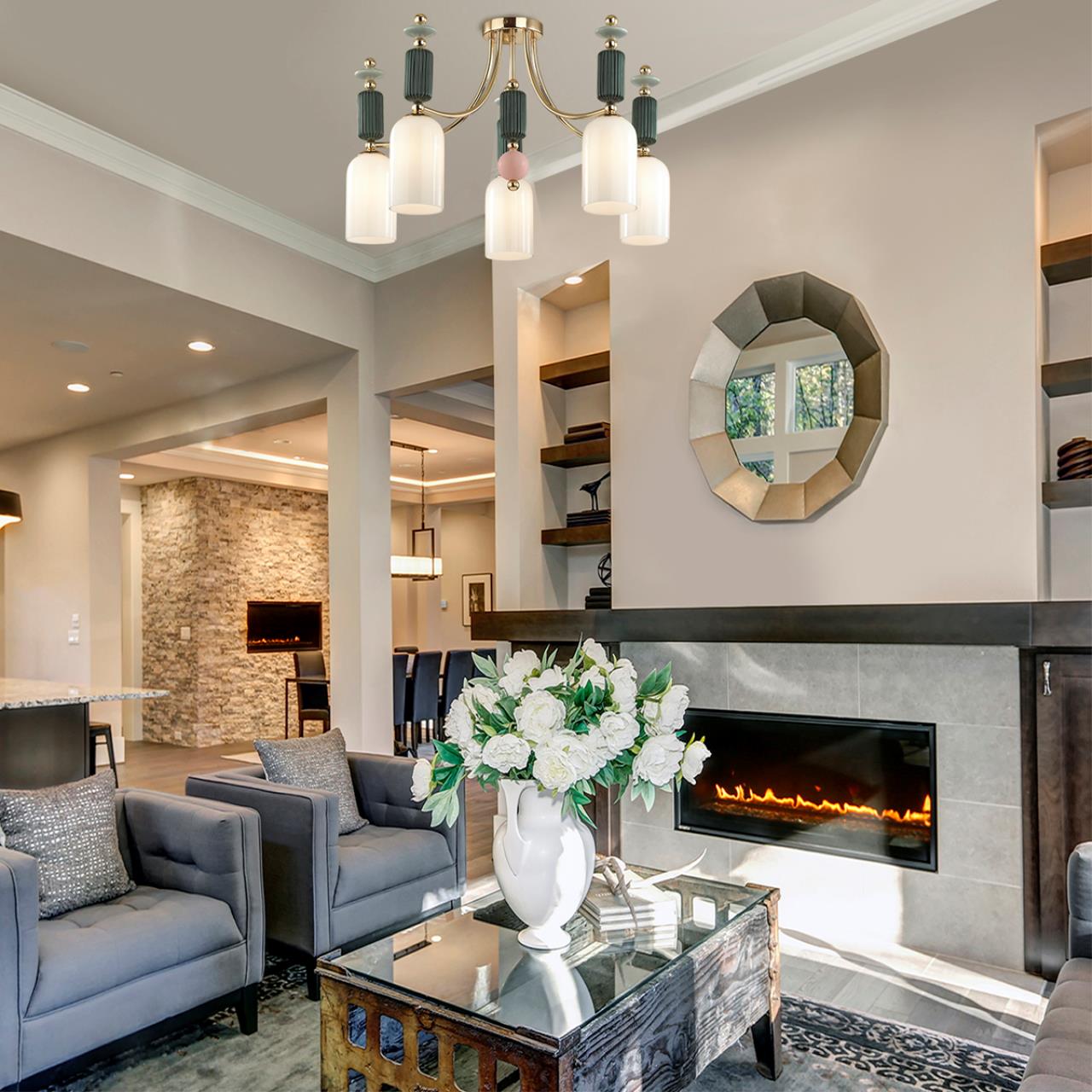 Картинка Потолочная люстра Odeon Light Classic Candy 4861/5C