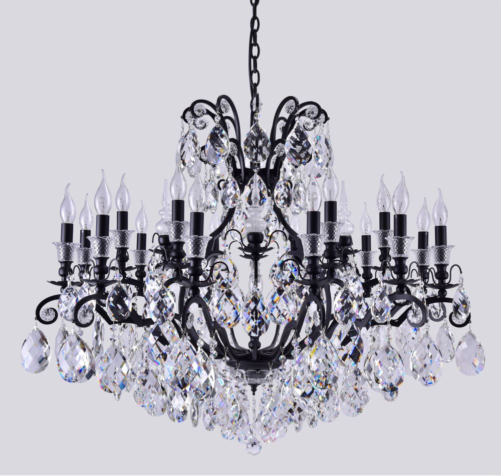Картинка Люстра Crystal Lux MAGNIFICO SP19 BLACK/TRANSPARENT Crystal Lux 2310/319